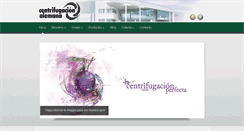 Desktop Screenshot of centrifugacionalemana.com